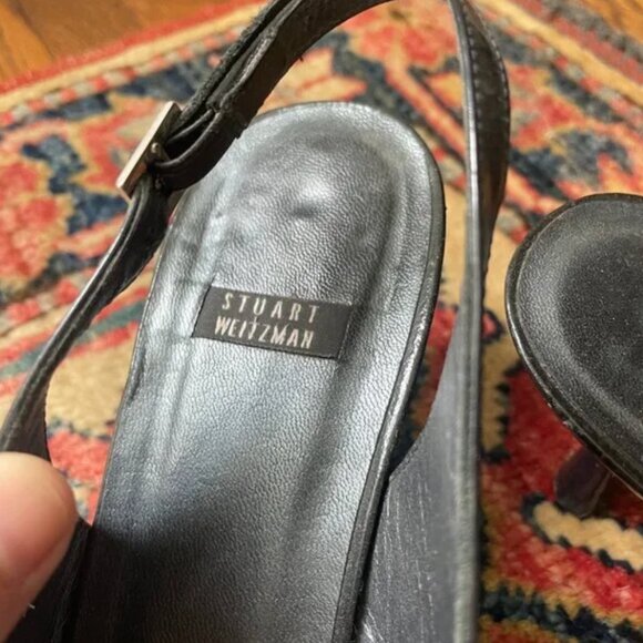 Vintage Stuart Weitzman slingback kitten heels - Picture 2 of 5